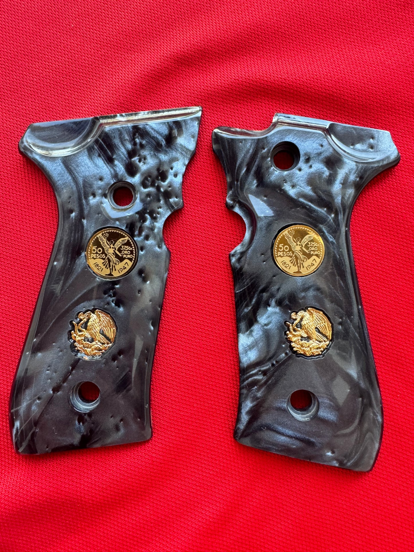 Beretta Custom Black engraved Centenario  Aguila 14k Gold Fill   92 Fs 96 Fs M9