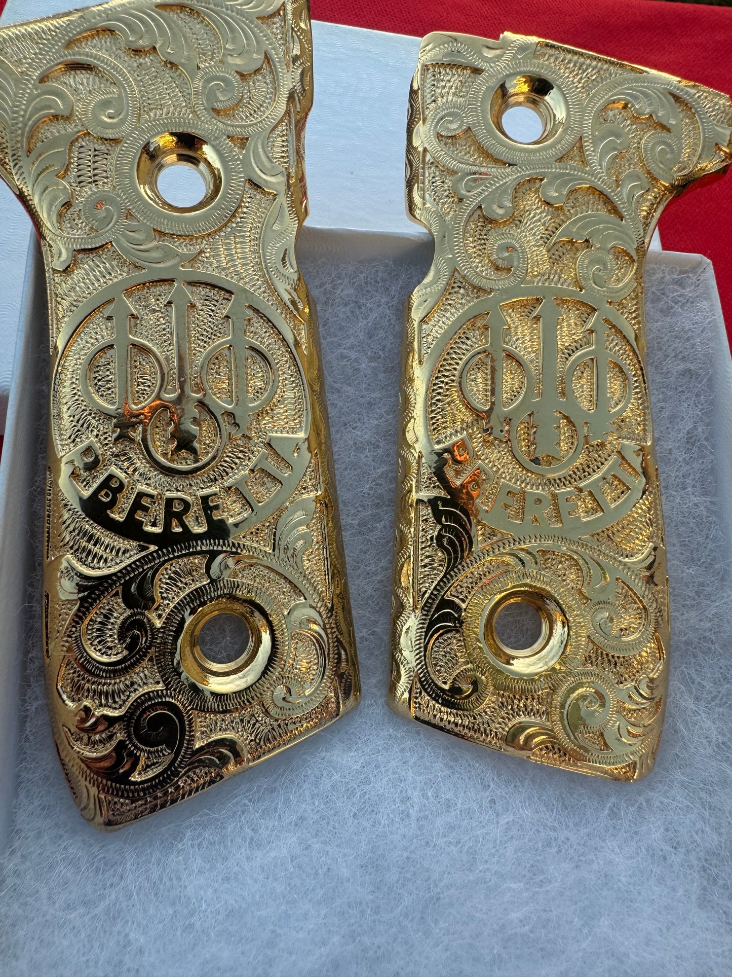 Beretta Logo Grips 24k gold plated 92 Fs 96 Fs M9