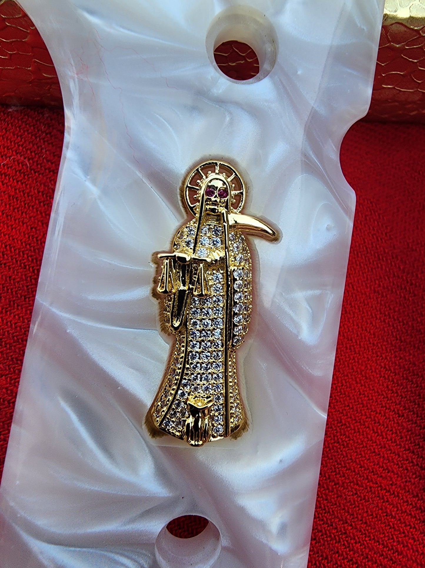Beretta Custom Engraved Santa Muerte 92 Fs 96 Fs M9n