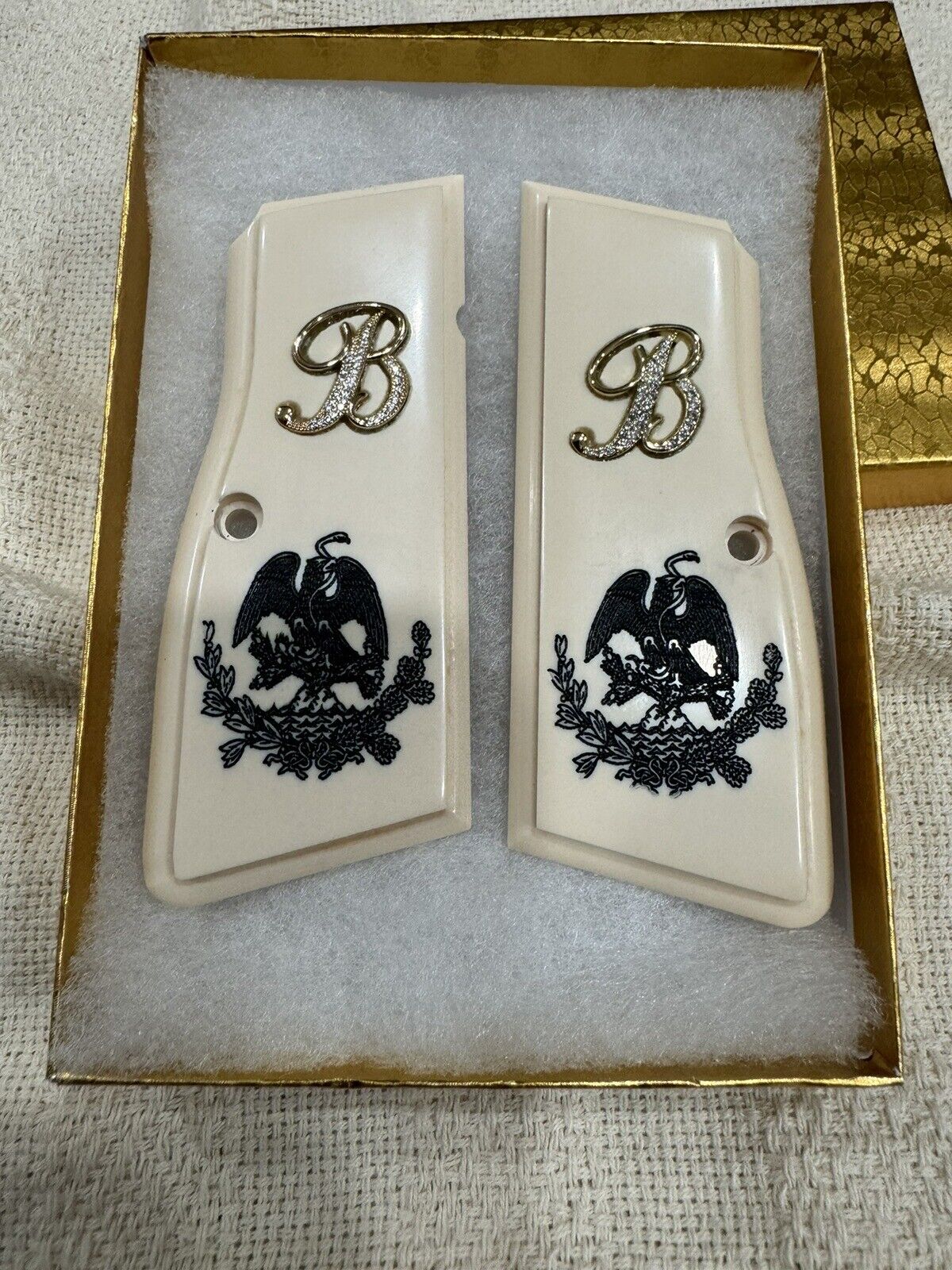 Browning Hi-Power Custom Engraved Aguila Pistol Grips 9mm Caliber