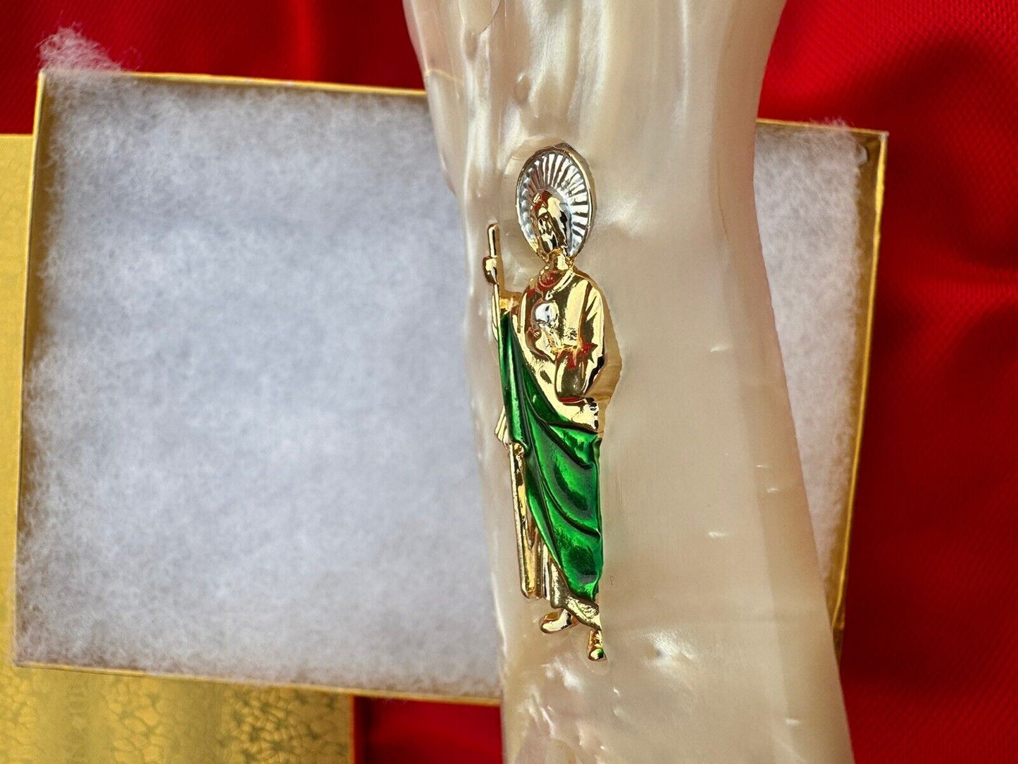 Beretta 9mm Custom San Judas Grips 24k gold plated  92 Fs 96 Fs M9