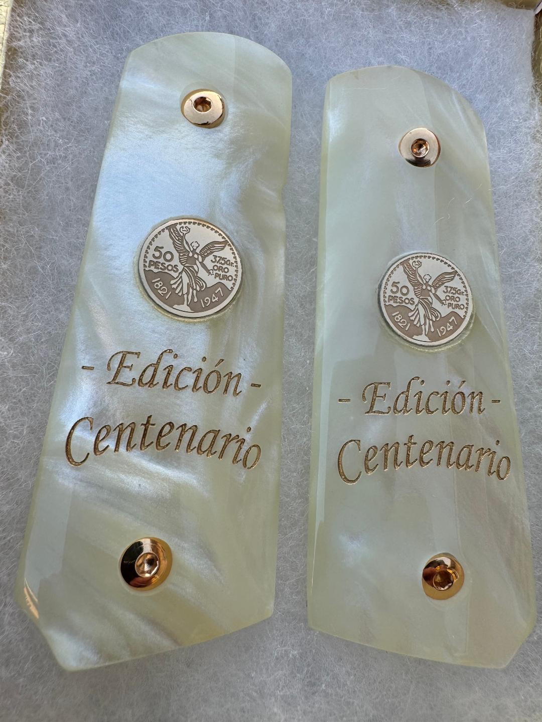 1911 Officer's Model Edicion Centenario Pearlite Custom Pistol Grips