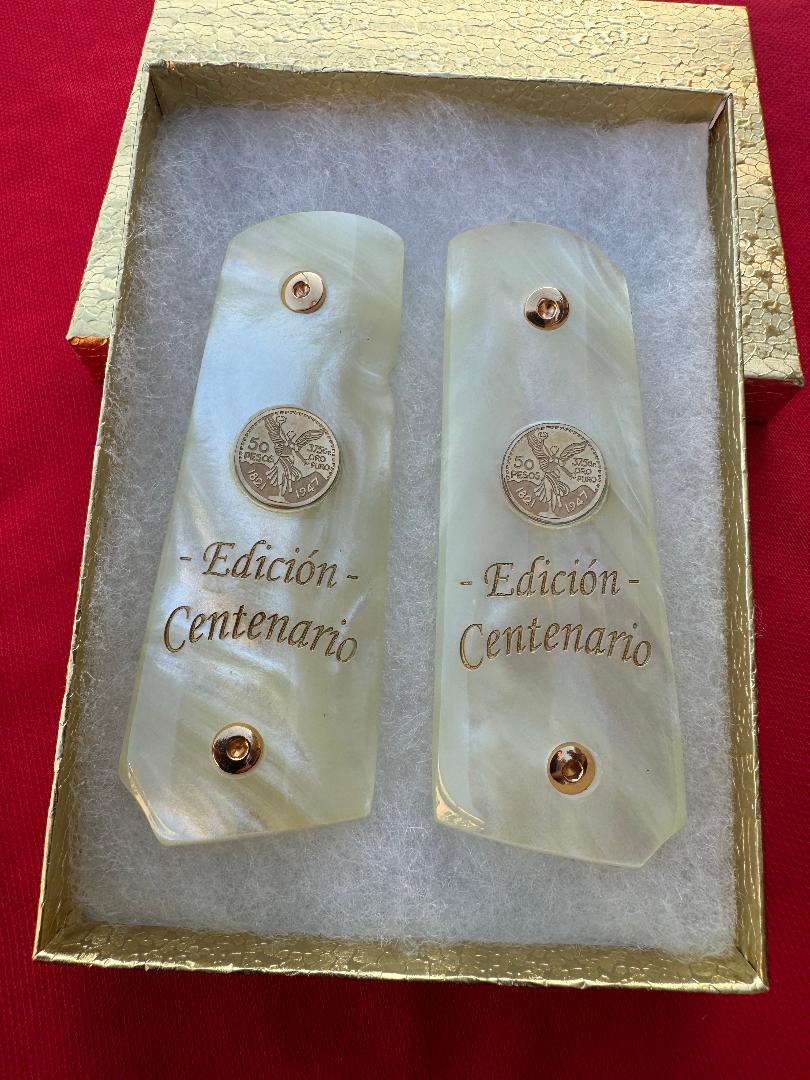 1911 Officer's Model Edicion Centenario Pearlite Custom Pistol Grips